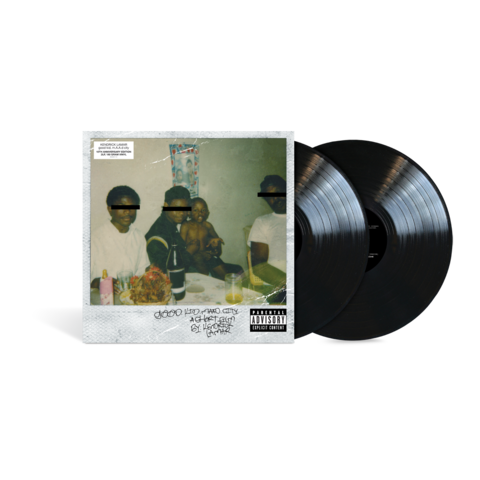 good kid, m.A.A.d. city by Kendrick Lamar - Standard Black 2LP - shop now at Stoked store