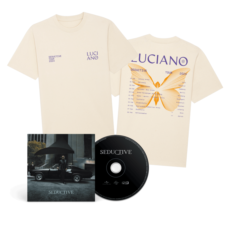 Seductive by Luciano - CD + T-Shirt Butterfly Natur - shop now at Stoked store