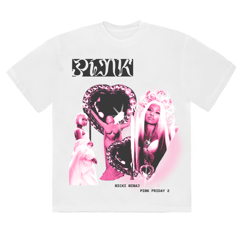 PINK FRIDAY 2 HEART COLLAGE von Nicki Minaj - T-Shirt jetzt im Stoked Store