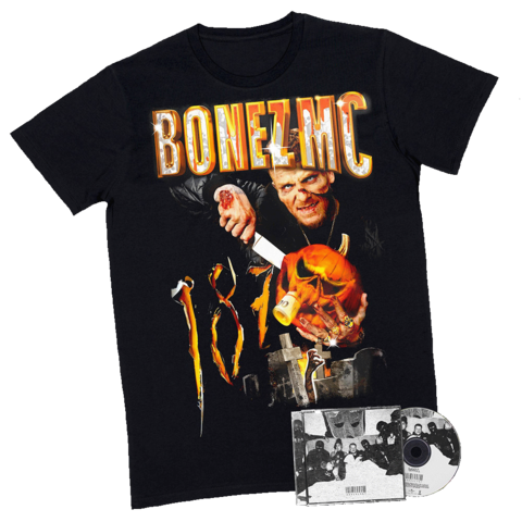 Angeklagt (Single + Halloween T-Shirt) by Bonez MC - CD + T-Shirt - shop now at Stoked store