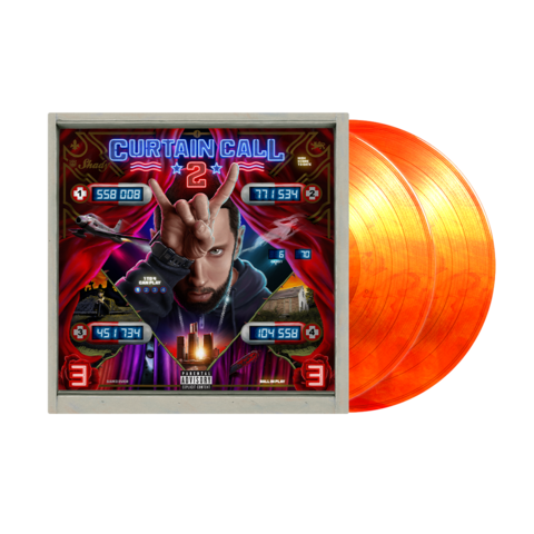 Curtain Call 2 by Eminem - Orange Vinyl - shop now at Stoked store