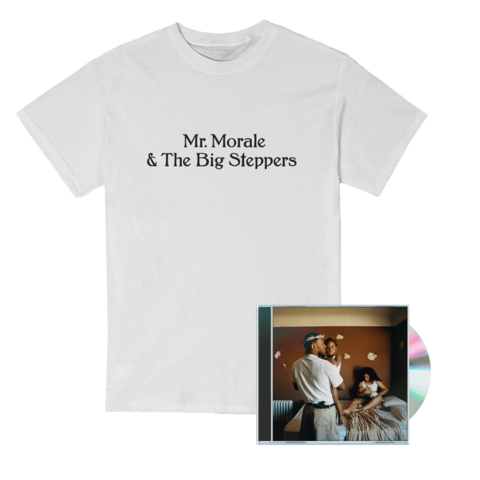 Mr. Morale & The Big Steppers by Kendrick Lamar - CD + T-Shirt Bundle (White) - shop now at Stoked store