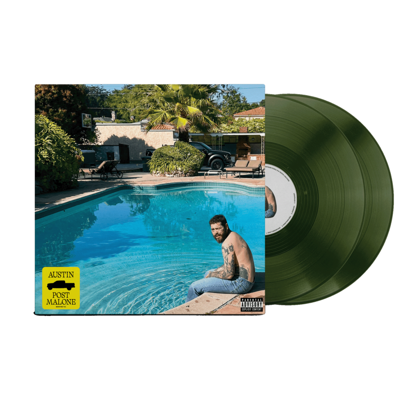 Austin by Post Malone - Standard Forest Green Vinyl - shop now at Stoked store