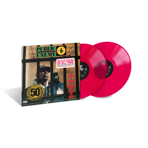 It Takes A Nation of Millions To Hold Us Back 35th Anniversary Edition by Public Enemy - Exclusive Translucent Red Vinyl 2LP - shop now at Stoked store