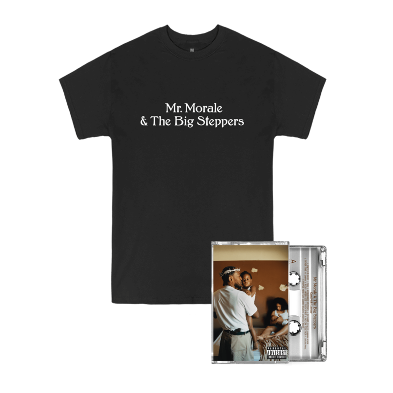Mr. Morale & The Big Steppers von Kendrick Lamar - Ltd Clear Cassette + Black Shirt jetzt im Stoked Store